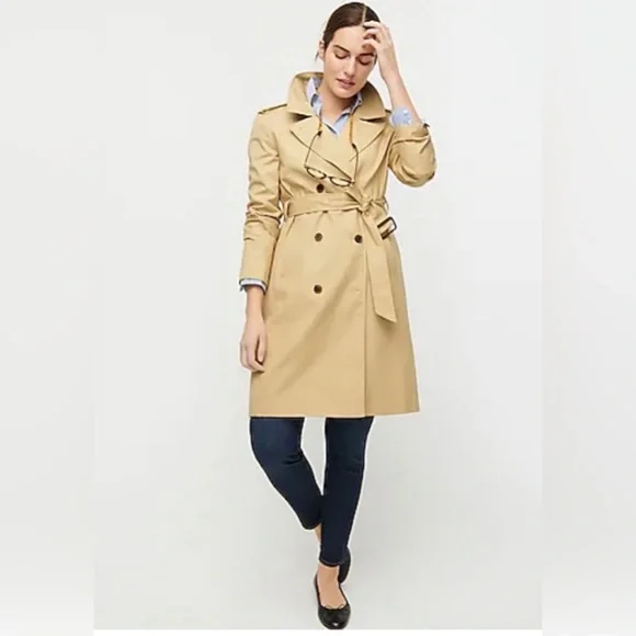 J Crew Collection size 000 trench coat - Picture 1 of 5